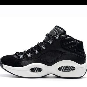 Reebok Allen Iverson Question Black Canvas Mid